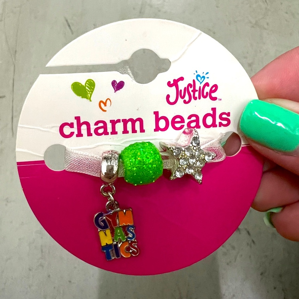 Set of 3 Gymnastics Charm Beads!